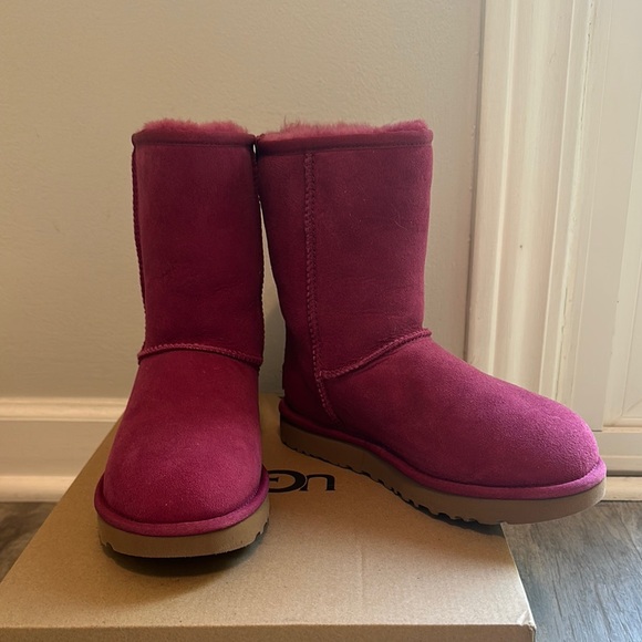 UGG Pink Classic Short II Boots - Picture 2 of 12